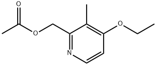 (4-乙氧基-3-甲基吡啶-2-基)甲基乙酸酯, 1025888-85-0, 结构式