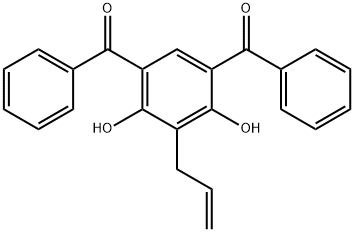 2-烯丙基-4,6-二苯甲酰间苯二酚 结构式