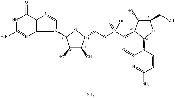 CYTIDYLYL(2'5')GUANOSINE AMMONIUM 结构式
