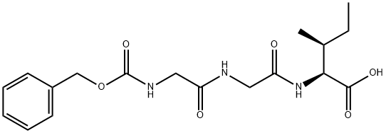 N-[(苯基甲氧基)羰基]甘氨酰甘氨酰-L-异亮氨酸, 102601-54-7, 结构式