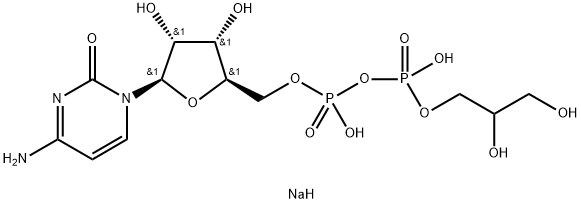 CYTIDINE 5'-DIPHOSPHOGLYCEROL DISODIUM SALT Struktur