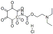 2-diethylaminoethyl N-(2-heptoxyphenyl)carbamate hydrochloride Structure