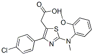 102612-89-5 2-[4-(4-chlorophenyl)-2-[(2-methoxyphenyl)methylamino]-1,3-thiazol-5-y l]acetic acid