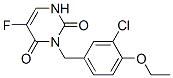 3-[(3-chloro-4-ethoxy-phenyl)methyl]-5-fluoro-1H-pyrimidine-2,4-dione Structure