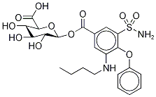 布美他尼葡糖苷酸 结构式