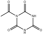 1,3,5-Triazine-2,4,6(1H,3H,5H)-trione, 1-acetyl- (9CI) Structure
