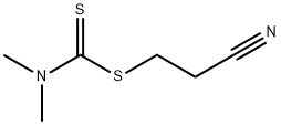 cyanoethyl dimethyldithiocarbamate Structure