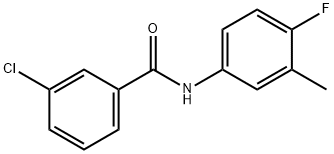 3-Chloro-N-(4-fluoro-3-Methylphenyl)benzaMide, 97% 化学構造式