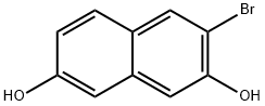 3-BROMONAPHTHALENE-2,7-DIOL, 102653-36-1, 结构式