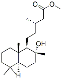 (1R,4aα,βS)-Decahydro-2α-hydroxy-β,2,5,5,8aβ-pentamethyl-1-naphthalenepentanoic acid methyl ester 结构式