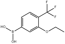 3-乙氧基-4-(三氟甲基)苯基硼酸 结构式