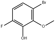 3-Bromo-6-fluoro-2-methoxyphenol Struktur