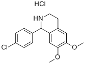 1-(4-CHLOROPHENYL)-6,7-DIMETHOXY-1,2,3,4-TETRAHYDROISOQUINOLINE HYDROCHLORIDE Struktur