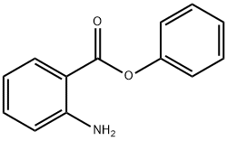 2-アミノ安息香酸フェニル 化学構造式