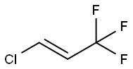 (E)-1-クロロ-3,3,3-トリフルオロプロパ-1-エン 化学構造式