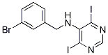 4,6-二碘-5-(间溴苄基)嘧啶胺 结构式