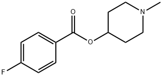 1-methyl-4-piperidyl 4'-fluorobenzoate Structure