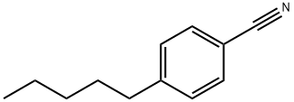 4-戊基苯甲腈 结构式