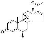 (6α,9β,11β)-9,11-Epoxy-6-fluoropregna-1,4,16-triene-3,20-dione Struktur