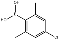 2,6-DIMETHYL-4-CHLOROPHENYLBORONIC ACID 结构式