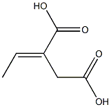 (2E)-2-ethylidenebutanedioic acid 结构式