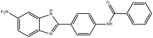 N-[4-(5-氨基苯并咪唑-2-基)苯基]苯甲酰胺 结构式