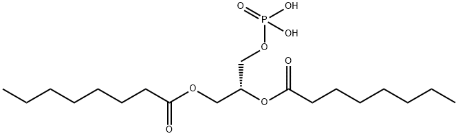 dioctanoylphosphatidic acid Structure