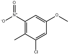 2-CHLORO-4-METHOXY-6-NITRO TOLUENE Structure