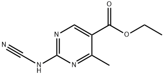 5-Pyrimidinecarboxylicacid,2-(cyanoamino)-4-methyl-,ethylester(9CI) 结构式