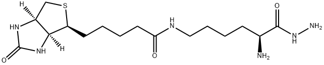 N-生物素酰基-L-赖氨酸酰肼, 102743-85-1, 结构式