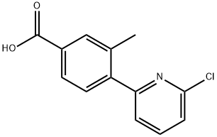 4-(6-氯吡啶-2-基)-3-甲基苯甲酸 结构式