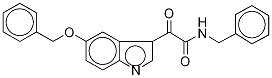 N,5-Dibenzyl-5-hydroxy-indole-3-glyoxylaMide Structure