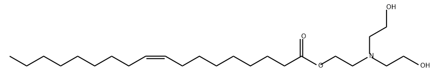 2-[bis(2-hydroxyethyl)amino]ethyl oleate  Structure