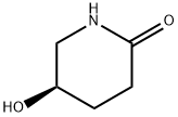 (R)-5-ヒドロキシピペリジン-2-オン 化学構造式