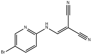 2-[(5-Bromo-pyridin-2-ylamino)-methylene]-malononitrile 结构式