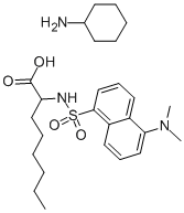 DANSYL-DL-ALPHA-AMINOCAPRYLIC ACID CYCLOHEXYLAMMONIUM SALT Struktur