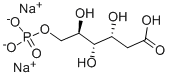 2-deoxy-6-phosphogluconic acid, sodium salt 化学構造式