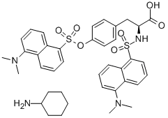 N,O-DIDANSYL-L-TYROSINE MONOCYCLOHEXYLAMMONIUM SALT,102783-47-1,结构式