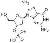 2'-DEOXYGUANOSINE 3'-MONOPHOSPHATE AMMONIUM SALT 结构式