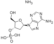 2'-DEOXYADENOSINE-3'-MONOPHOSPHATE AMMONIUM SALT Structure