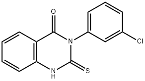 3-(3-CHLORO-PHENYL)-2-MERCAPTO-3H-QUINAZOLIN-4-ONE Struktur
