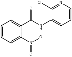 2-氯-3-(2-硝基苯甲酰氨基)吡啶,1028-86-0,结构式