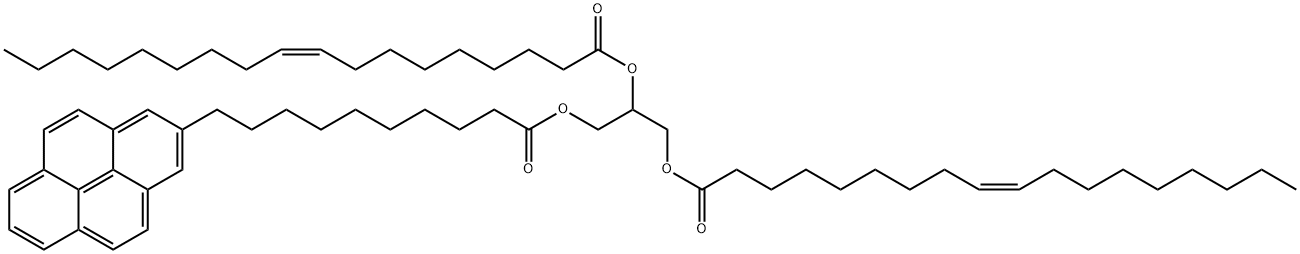 1,2-DIOLEOYL-3-(PYREN-1-YL) DECANOYL-RAC-GLYCEROL Struktur