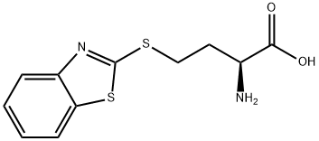 S-2-ベンゾチアゾリル-L-ホモシステイン 化学構造式