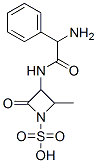 3-(2-amino-2-phenylacetamido)-2-methyl-4-oxo-1-azetidinesulfonic acid Structure