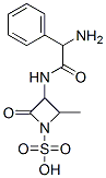 3-(2-amino-2-phenylacetamido)-2-methyl-4-oxo-1-azetidinesulfonic acid 化学構造式