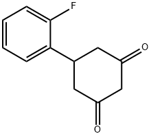 5-(2-FLUORO-PHENYL)-CYCLOHEXANE-1,3-DIONE Struktur