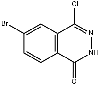 6-溴-4-氯-1(2H)-酞嗪酮 结构式