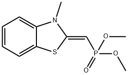 Phosphonic acid, [(3-methyl-2(3H)-benzothiazolylidene)methyl]-, dimethyl ester, (Z)- (9CI) Structure