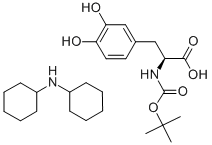 BOC-PHE(3,4-DIHYDROXY)-OH DCHA Structure